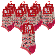 B.V.D. 兒童款 復古小山踝襪