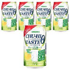 SANGARIA 無酒精葡萄柚飲料 零卡路里零糖零嘌呤, 350ml, 5罐