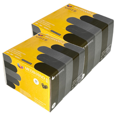 MEDIHAND 美恆 NBR手套 薄款 50入 耐油 服貼, 黑色, M, 2盒