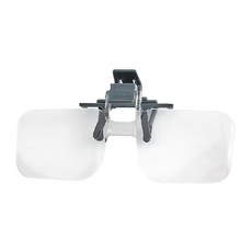 CARSON 卡薾紳 Clip & Flip 夾式鏡架放大鏡, 2倍放大倍率, +4.00屈光度, 適用於工藝品和蠅釣, CAAC9, 1個