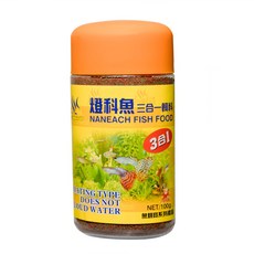 AQUAFUN 水之樂 燈科魚三合一飼料, 懸浮型不混濁水, 100g, 1瓶