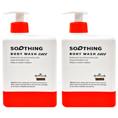 Hallmark 益敏舒緩潔膚露 適合乾燥和敏感肌膚 不含皂和對羥基苯甲酸酯, 500ml, 2瓶