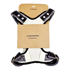 AUSKOMMEN 奧斯克曼 X胸背帶 體重建議10-18kg, 鉑金黑, M(40~70cm), 1個