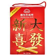 喜年來 原味蛋捲大發禮盒 紅色, 384g, 1盒
