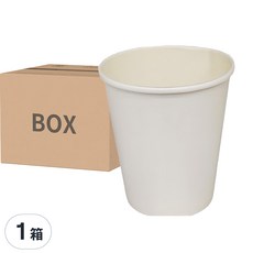 205紙杯 7oz 白色一次性紙杯 適用於辦公室、聚會, 50個, 40組