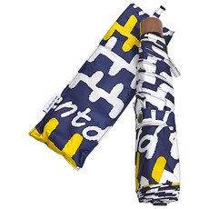 rento 碳纖輕量黑膠晴雨傘 60cm 塗鴉 225g