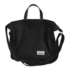 EDISH 冷淡黑暗風工裝斜挎包 情侶托特包