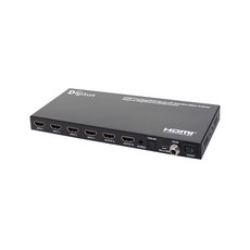 DigiSun 得揚 4K2K 雙螢幕4路HDMI畫面分割器 + 4 x 2矩陣切換器 215 x 95 x 25mm 396g, 黑色, 1台