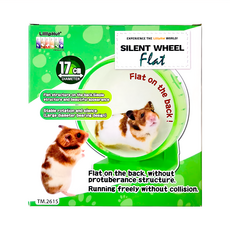 LillipHut 麗利寶 靜音大平面轉輪 附立座 17公分直徑 滾輪內部大平面的全新設計, 綠色, 1個