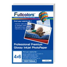 Fullcolors 全彩 噴墨亮面相片紙, 102 x 152mm, 100張
