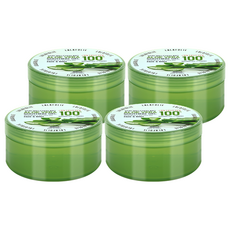 LALAFOLIE 蘆薈舒緩凝膠 保濕 臉部&身體 300ml, 4罐