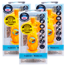 MARCUS&MARCUS 360度矽膠固齒訓練牙刷, 12個月以上適用, 1支, 長頸鹿, 3支