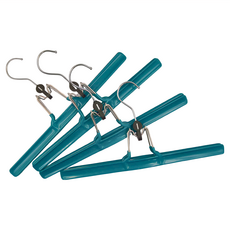 HIKOYA 和彥家 加長型防滑多件夾式褲架 4入, 4個, 藍色