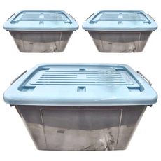 KEYWAY 聯府 百富滑輪整理箱85L BF-851 693 x 482 x 388mm, 藍色, 3個