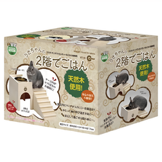 MARUKAN 兔子城堡餐廳，天然木材製成，寵物啃咬安全，防止兔子牙齒過度伸長, MK-HT-33, 1組