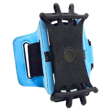 捷華 旋轉手機運動臂帶 臂圍19-25cm, 4.7~7吋手機, 淺藍色