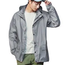 MORR Lightness輕裝防水外套, 三層防水結構 雙口袋設計 背部透氣網布, M, 太空灰