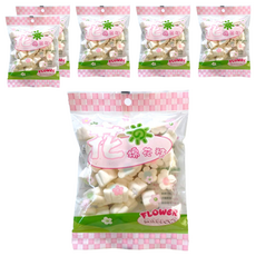 卜祥 花語棉花糖, 花朵造型, 小朋友最愛, 60g, 6包