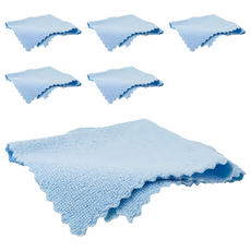 超細纖維彩虹抹布 顏色隨機 30 x 30cm 超強吸水 不掉毛絮 多用途清潔抹布, 6條