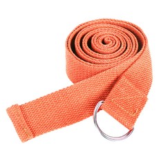 THE ONE UNITED 純棉瑜珈輔助拉力帶 橙色, 1條, 180 x 3.5cm