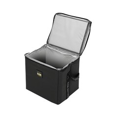 KZM OUTDOOR Skadi Soft 保溫保冷袋 15L 黑色，氣鎖系統，20mm厚泡棉, 32 x 27 x 30cm, 1入