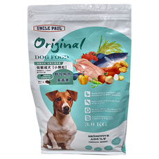 UNCLE PAUL 保羅叔叔 田園生機狗食 成犬 低敏配方飼料 小顆粒, 野牧鴨肉 + 葉黃素/水解蛋白, 3kg, 1袋