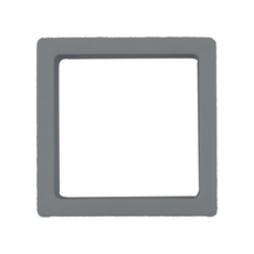 防氧化薄膜收納盒 7x7cm 懸浮盒/耳環收納盒/項鍊收納盒/pe膜懸浮盒子/pe懸浮盒, 白色, 1組