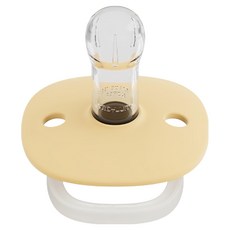 MOYUUM 韓國 母乳實感辛奇奶嘴, 夜光系列 奶黃色, 6個月以上, 1個