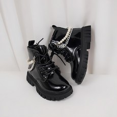 貝部丸 女童珍珠馬丁靴 0261