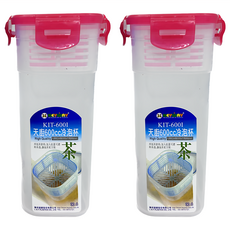 KEYWAY 聯府 天廚冷泡杯 隨行杯 水杯 600ml, 桃紅色, 2個