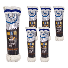 奇麗屋 旋轉拖把補充棉布, 拖把替換頭, 26 x 25 x 26cm, 6個