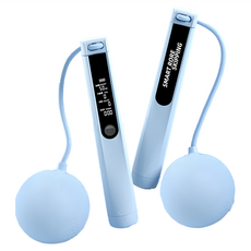 好拾選物 運動健身智能計數跳繩, 卡路里計算, 語音播報, TYPE-C充電, 2.8m, 天藍色, 1個