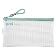 Raymay 藤井 Kept 透明網眼考試筆袋 灰色, 灰綠色, 1個