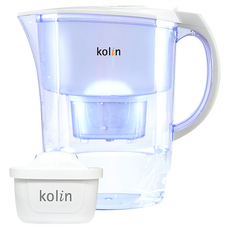Kolin 歌林 四重精濾濾水壺 含1芯 268 x 138 x 260mm 白色 3.8L, 1個, KAL-STKE01WH