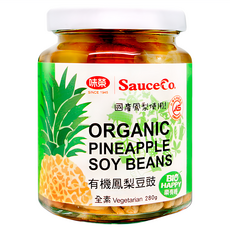 味榮 有機鳳梨豆豉 全素, 280g, 1罐