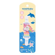 oceanbaby 手帕夾 夢幻彩虹馬, 安全無毒 不易脫落, 1個