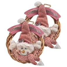 藤圈雪人, 粉色, 30cm, 2個