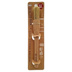 品木屋咖啡刷(大), 柔軟刷毛深入清潔咖啡機, 木質握柄舒適好握, 清潔磨豆機濾杯, 1入, 棕色