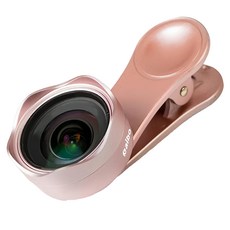 aibo 專業級手機特效0.6X廣角無畸變鏡頭 OO-K36X2, 玫瑰金, 1個