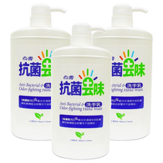 白雪 抗菌去味洗手乳, 1kg, 3瓶