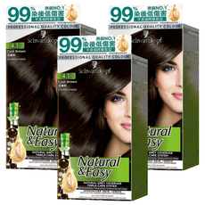 Schwarzkopf 施華蔻怡然植萃染髮霜, 4.1 亞麻棕, 3組