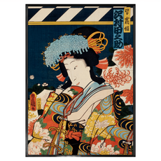 BOLUO GALLERY 菠蘿選畫所 浮世繪 • 舞妓 APUP4612B, 黑色