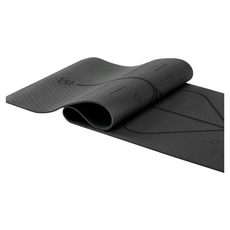 THE ONE UNITED 環保TPE正位線瑜珈墊, 1個, 石墨黑