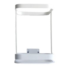 良瑞軒 廚房檯面迷你垃圾桶 白色 金屬和ABS材質, 1個