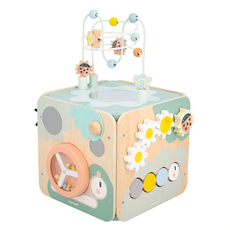 Janod 北歐簡約 寶寶智能方塊 混和顏色 益智玩具 觸覺感官刺激 木製玩具, 1盒