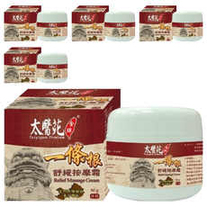 太醫苑金牌一條根 舒緩按摩霜, 檀香味, 草本配方, 80g, 5罐