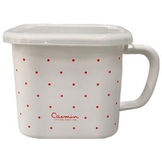 SKATER 琺瑯方形味噌保存罐 白色, 1個