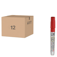 SDI 手牌 直液替換式油性筆 S200, 12支, 紅色