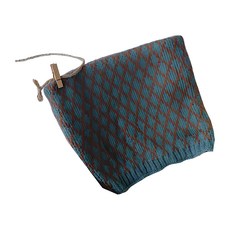 愛北鼻 親子針織圍脖,柔軟舒適,多款時尚顏色與圖案, 1入, One Size Fits Most, 湖藍菱形格