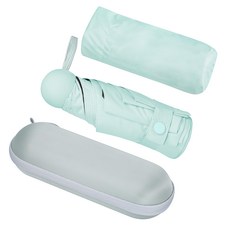 comet UV防曬 輕量 五折 迷你 晴雨傘 + 便攜收納盒 套組